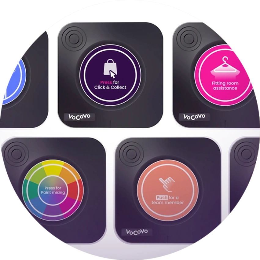 Bouton d’appel Call Point pour l’assistance client en magasin